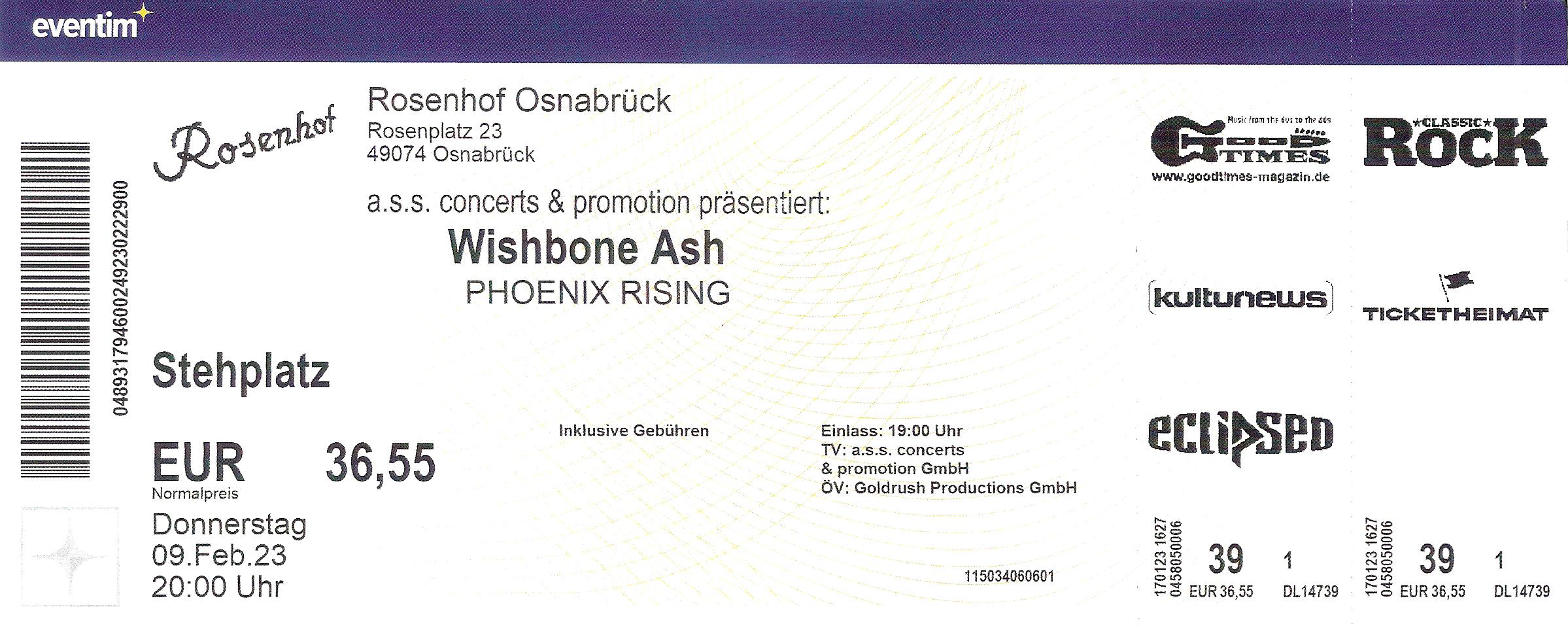 Wishbone Ash Phoenix Rising Rosenhof Osnabrück